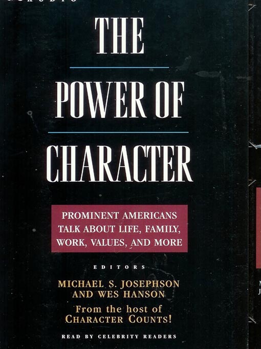 Title details for Power of Character by Michael S. Josephson - Wait list